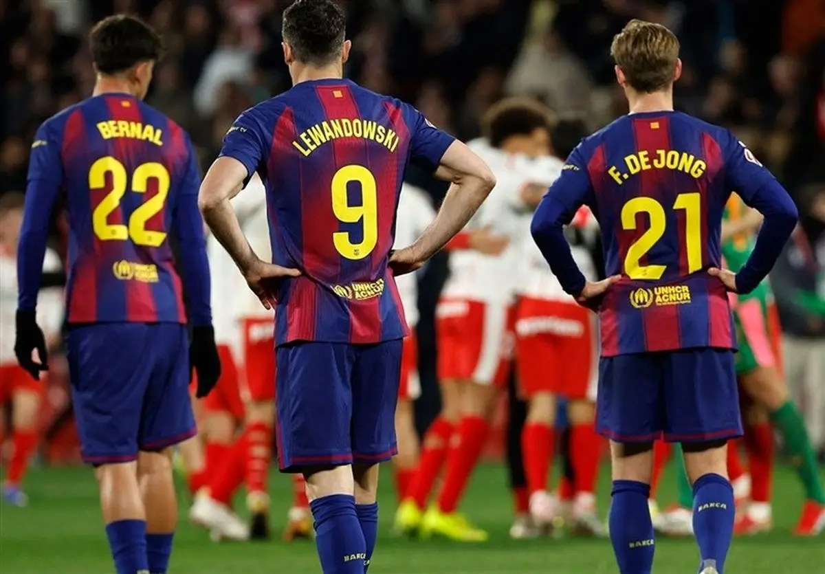 جنجال بزرگ جیرونا-بارسلونا: صحنه شوکه‌کننده فوتبال اسپانیا را به هم ریخت