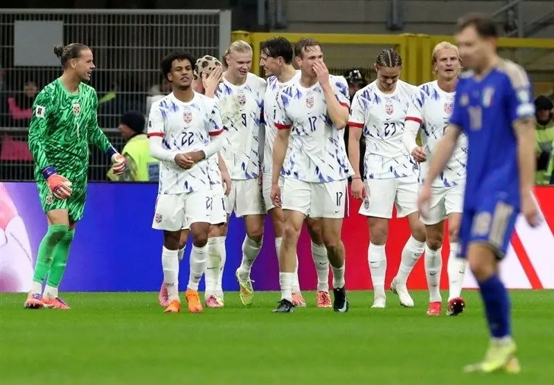 آتزوری درهم کوبیده شد؛ نروژ غول ایتالیا را بلعید و راهی جام جهانی شد