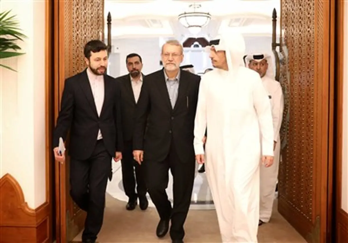 افشاگری تکان‌دهنده قطر: دیدار لاریجانی و آل ثانی منطقه را به هم ریخت!