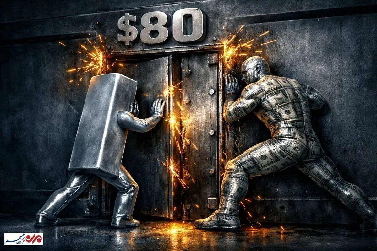 شوک بزرگ در بازار نقره: سقوط دوباره به ۷۶ دلار، آیا این تازه آغاز ماجراست؟