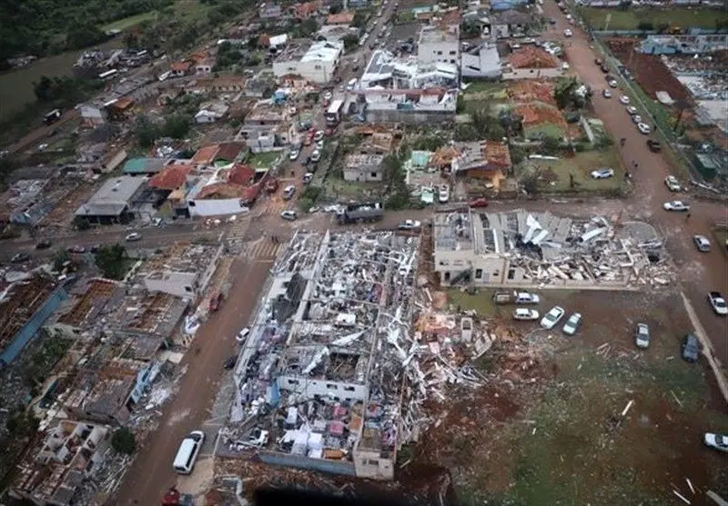 فاجعه در برزیل: گردباد مهیب صدها کشته و زخمی بر جای گذاشت