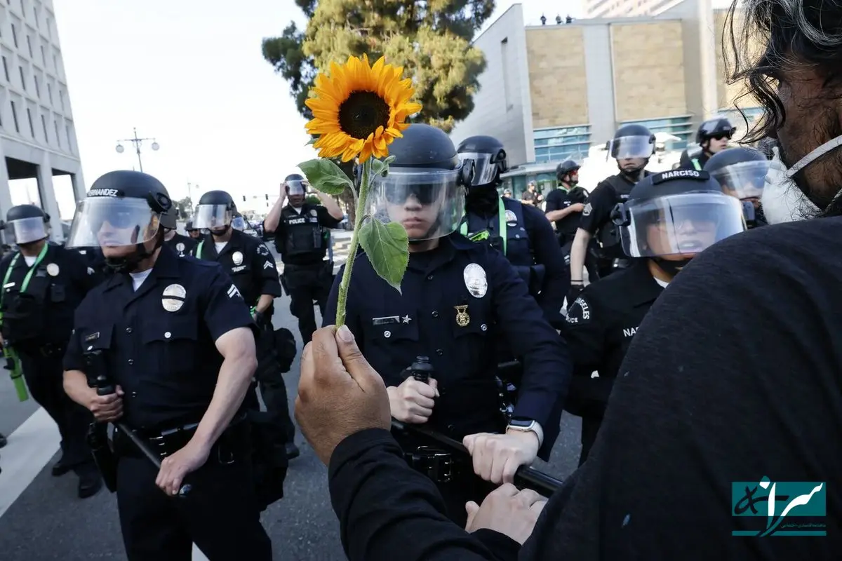 روایت تصویری از چهارمین روز اعتراضات مهاجرتی در امریکا