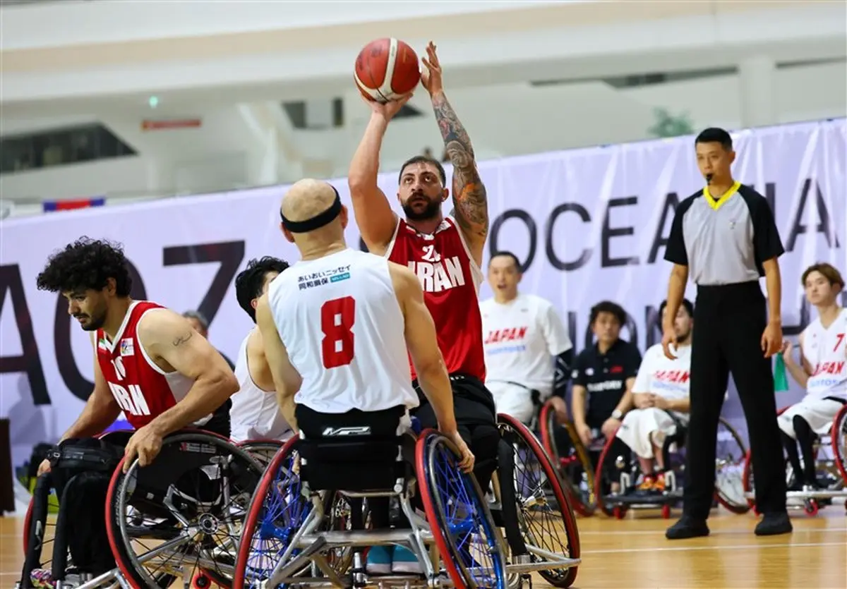 بسکتبال ویلچری آسیا: ایران در آستانه تاریخ‌سازی، پیروزی قاطع مردان در گام سوم