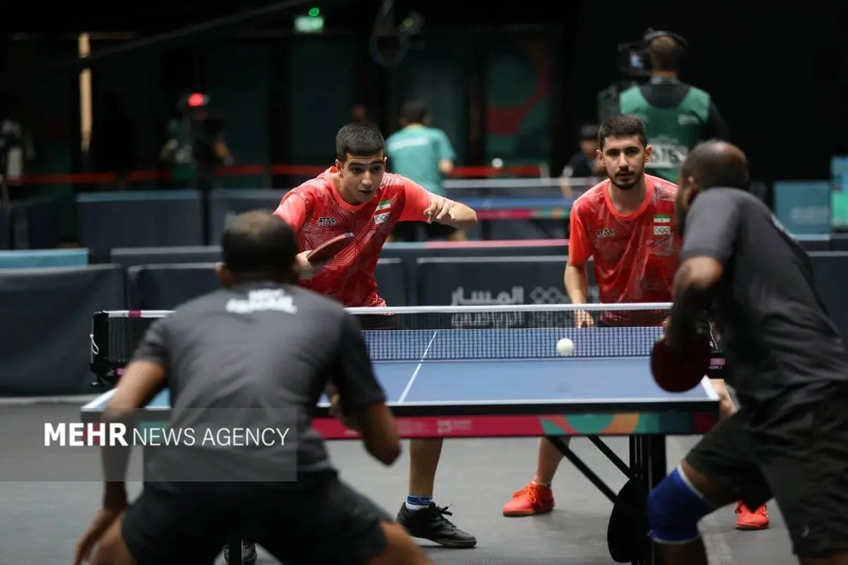 حمله کوبنده ملی‌پوشان تنیس روی میز ایران؛ قطر در هم کوبیده شد!