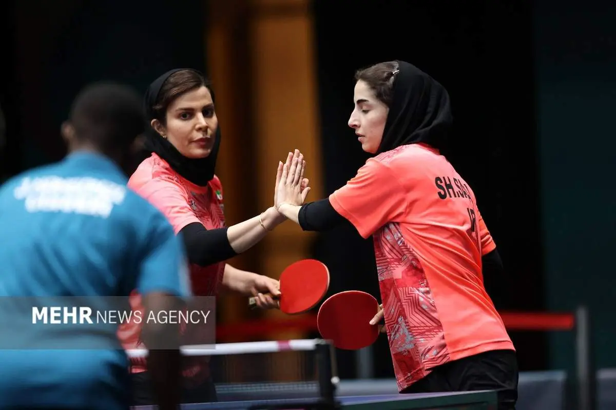 جنجال در تنیس روی میز: تیم دوبل بانوان ایران فینالیست شد! 