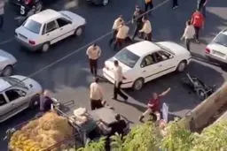 برخورد خشن و ظالمانه ماموران شهرداری با دستفروشان + فیلم