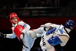 طوفان میرحسینی در باکو: حذف قطر و صعود مقتدرانه به نیمه نهایی تکواندو 