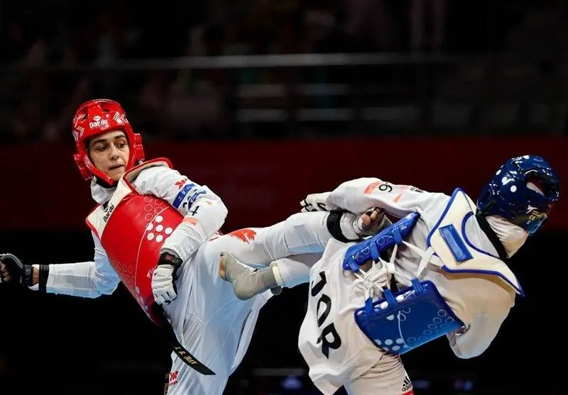 طوفان میرحسینی در باکو: حذف قطر و صعود مقتدرانه به نیمه نهایی تکواندو 