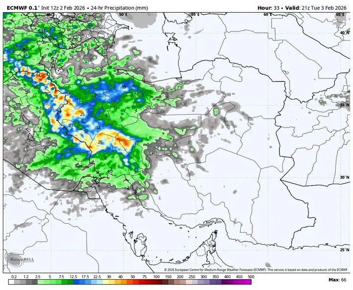 ثبت گرمای بی‌سابقه در تهران
