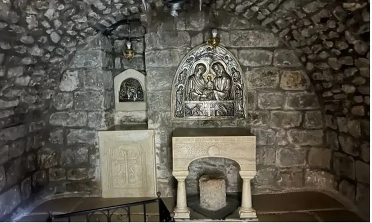 محل تولد حضرت مریم (ع) در قدس + عکس