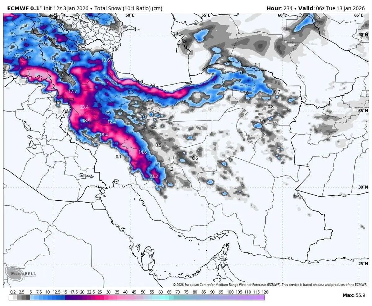 هشدار: سامانه بارشی سهمگین در راه؛ خوزستان در چنگال سرمای بی‌سابقه!