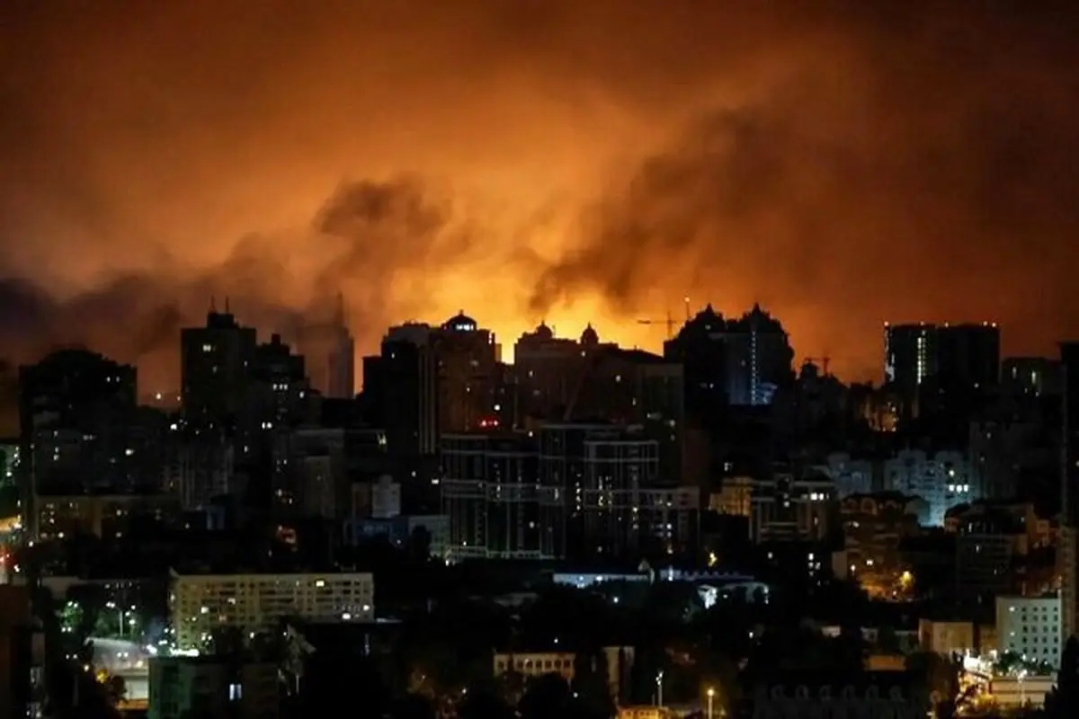 حملات ۲۰۰ پهپاد روسی به کی‌یف