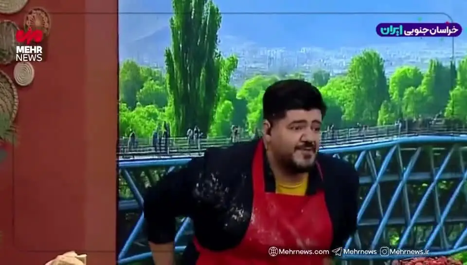 فیلم لحظه انفجار در برنامه زنده شبکه ۳