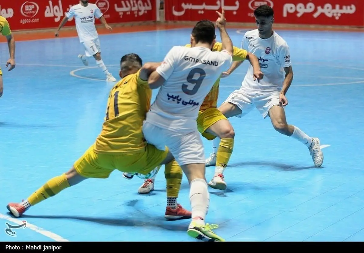 شوک در فوتسال! گیتی‌پسند لغزید، مس سونگون در یک‌قدمی صدر!