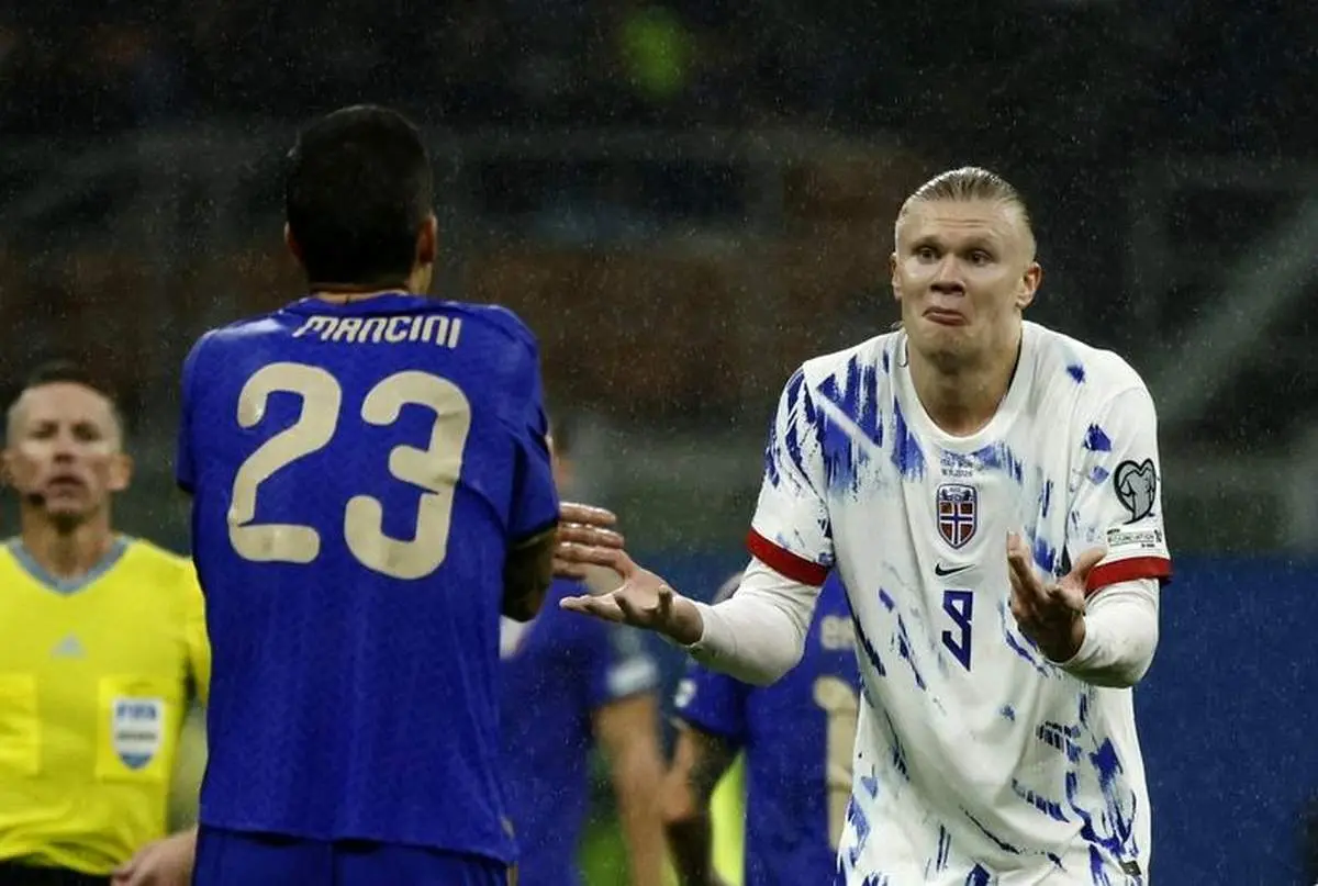 خشم هالند از شوخی زشت ستاره ایتالیا + عکس