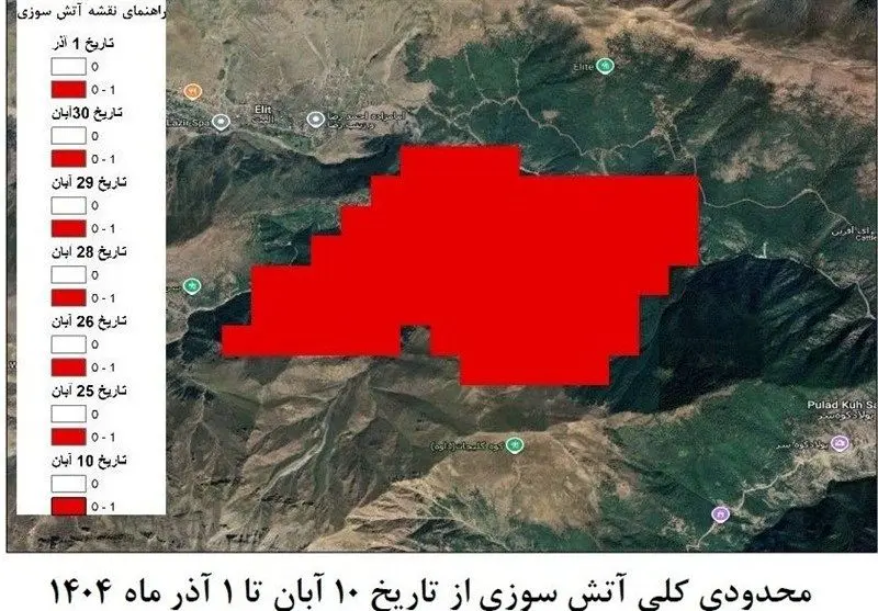 آتش‌سوزی الیت زیر ذره‌بین ماهواره‌ها: فاجعه‌ای در حال گسترش با سیگنال‌های هشداردهنده VIIRS