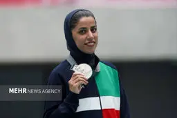 خدابنده: پرچم ایران خستگی‌ام را برد؛ مدال نقره در دستانم!