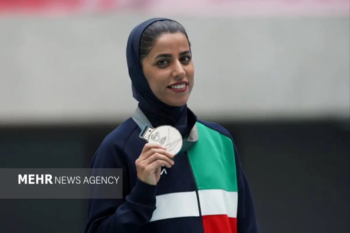 خدابنده: پرچم ایران خستگی‌ام را برد؛ مدال نقره در دستانم!