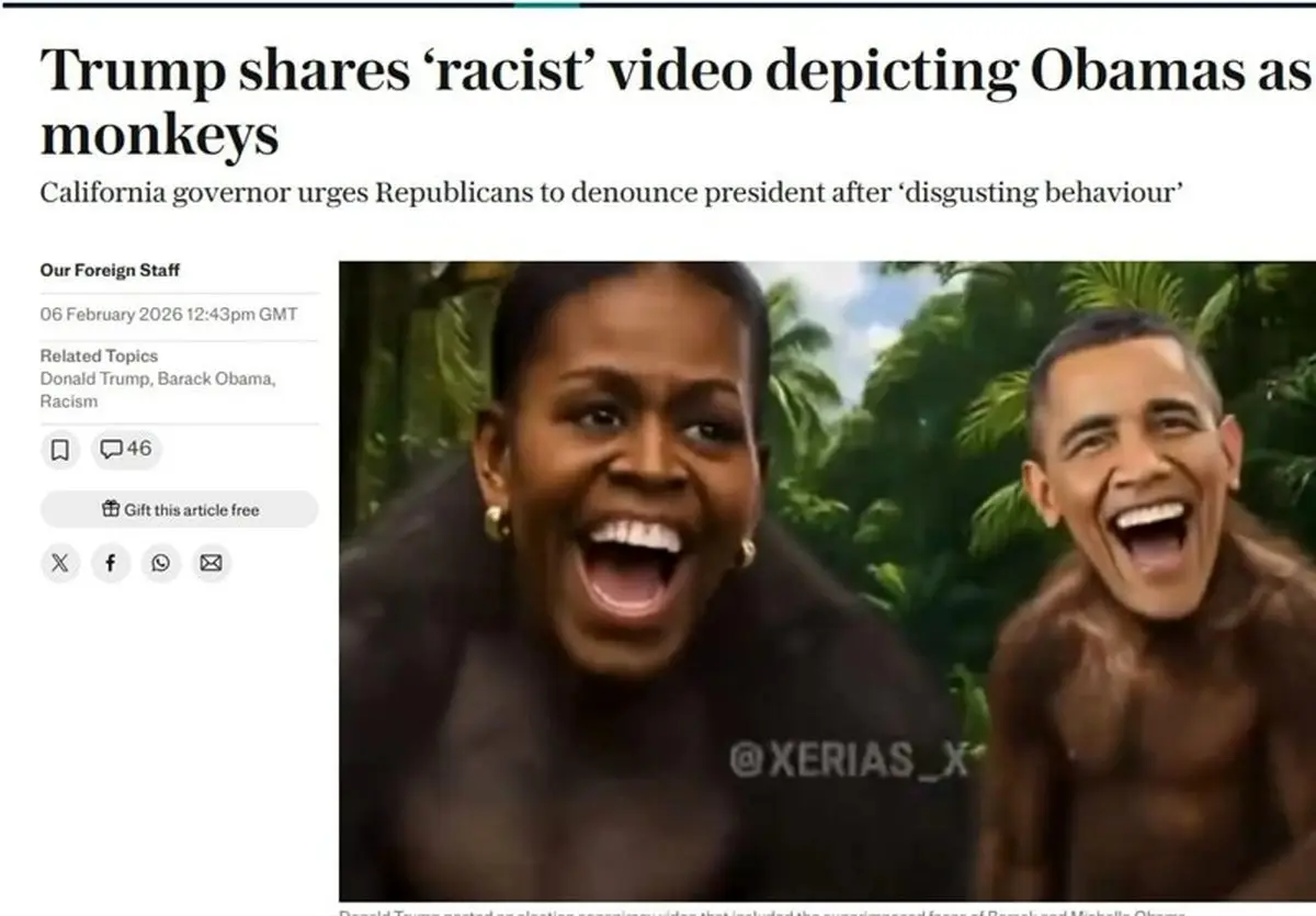 اوباما ترامپ را رسوا کرد: "شرم و ادب مرده است!"