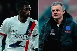 فوری: انفجار در PSG! واکنش باورنکردنی انریکه و دمبله پس از شکست مقابل رن