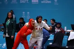 فتح قله ووشو در ریاض؛ سارا شفیعی دوازدهمین طلای ایران را ضرب کرد!