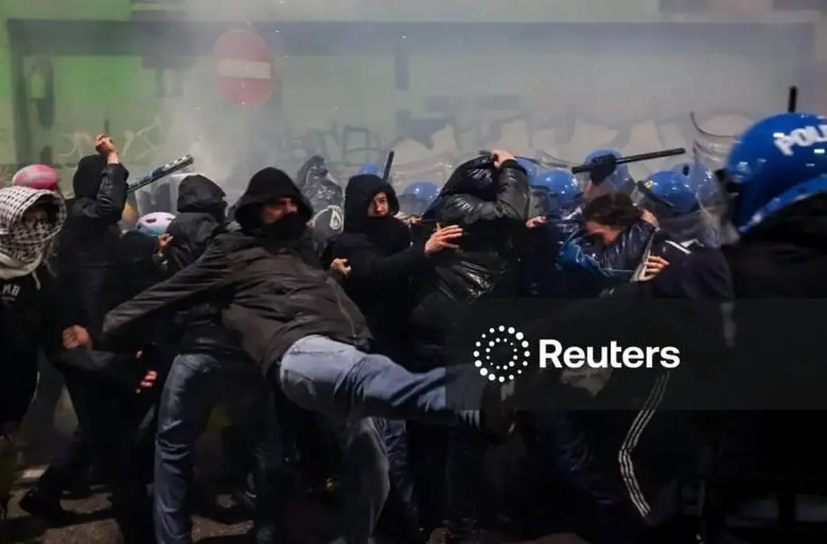 شوک به جهان: پلیس ایتالیا معترضان المپیک زمستانی را به طرز وحشیانه‌ای سرکوب کرد!