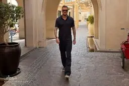 عکسی از بکهام درحال خوردن جوجه با ماست