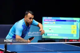 رسوایی در مسابقات؛ هدایی حریف گویان را در پینگ‌پنگ له کرد!