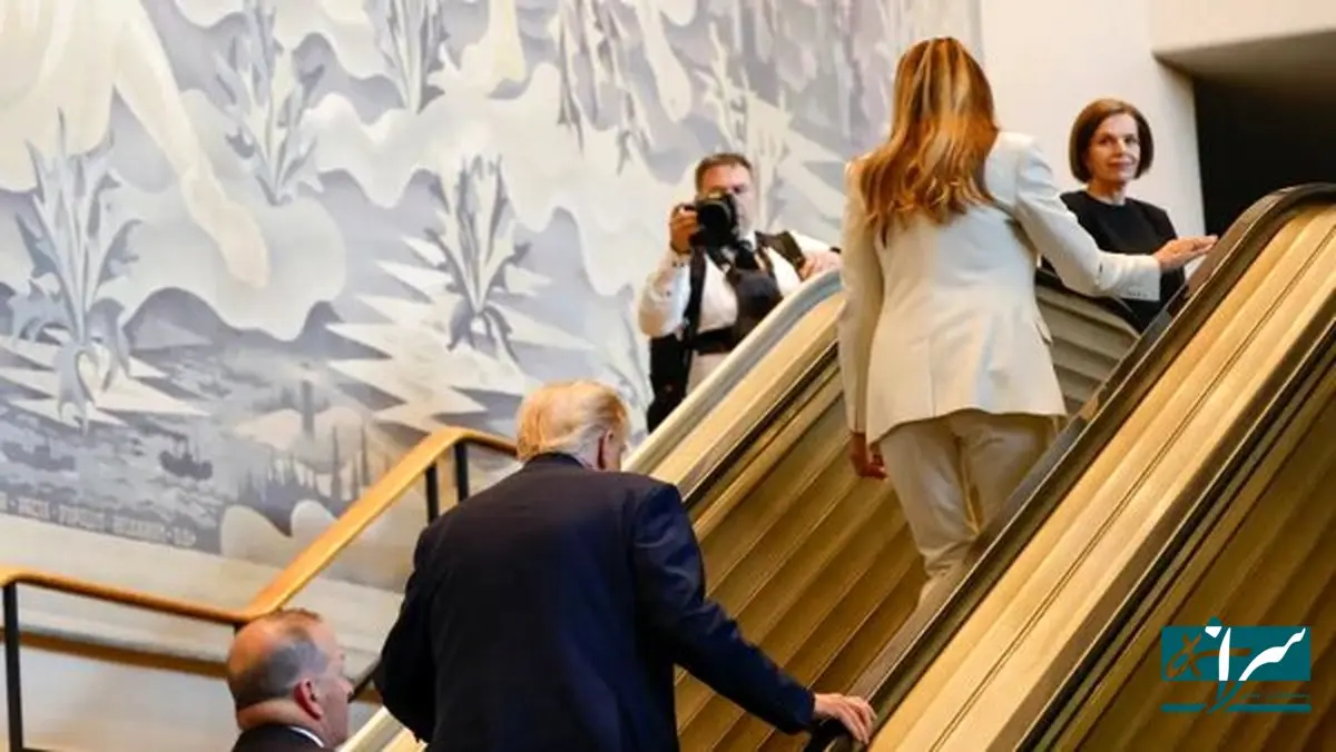 چه کسی پله برقی سازمان ملل را برای ترامپ و ملانیا از کار انداخت؟