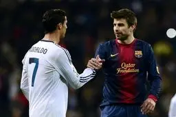 پیکه، رونالدو را تحسین کرد اما ستاره بارسا را "شماره یک" معرفی کرد!