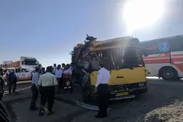 تصادف ‌خونین اتوبوس حامل دانشجویان